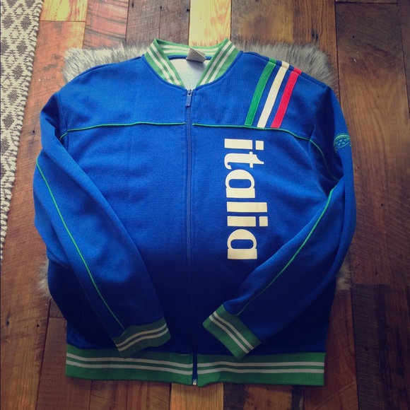 Blue Marlin Other - Retro Italia men's stadium jacket